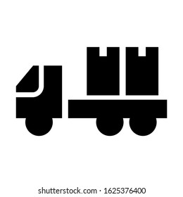 truck icon or logo isolated sign symbol vector illustration - high quality black style vector icons
