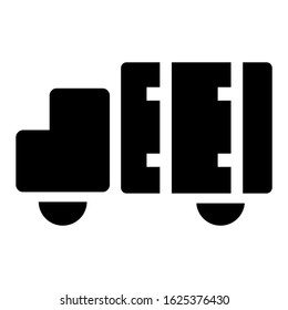 truck icon or logo isolated sign symbol vector illustration - high quality black style vector icons