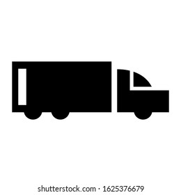 truck icon or logo isolated sign symbol vector illustration - high quality black style vector icons