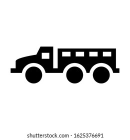 truck icon or logo isolated sign symbol vector illustration - high quality black style vector icons