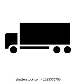 truck icon or logo isolated sign symbol vector illustration - high quality black style vector icons