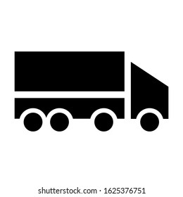 truck icon or logo isolated sign symbol vector illustration - high quality black style vector icons