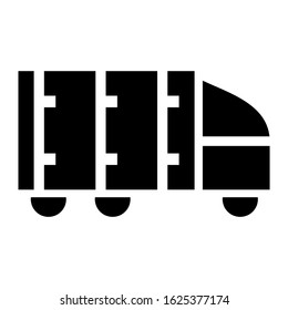 truck icon or logo isolated sign symbol vector illustration - high quality black style vector icons
