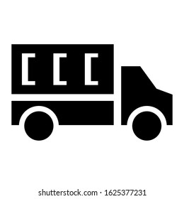 truck icon or logo isolated sign symbol vector illustration - high quality black style vector icons