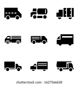 truck icon or logo isolated sign symbol vector illustration - Collection of high quality black style vector icons
