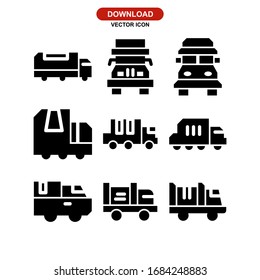 truck icon or logo isolated sign symbol vector illustration - Collection of high quality black style vector icons
