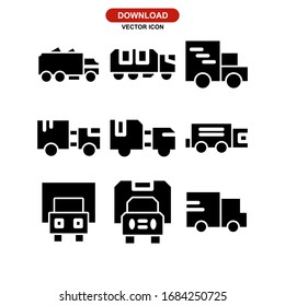 truck icon or logo isolated sign symbol vector illustration - Collection of high quality black style vector icons
