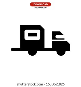 truck icon or logo isolated sign symbol vector illustration - high quality black style vector icons
