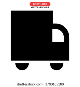 truck icon or logo isolated sign symbol vector illustration - high quality black style vector icons
