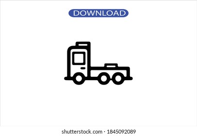 Truck icon or logo isolated sign symbol vector illustration - high quality black style vector icons.