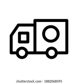 Truck icon or logo isolated sign symbol vector illustration - high quality black style vector icons
