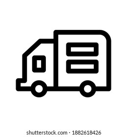 Truck icon or logo isolated sign symbol vector illustration - high quality black style vector icons
