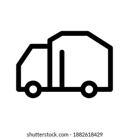 Truck icon or logo isolated sign symbol vector illustration - high quality black style vector icons
