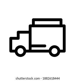 Truck icon or logo isolated sign symbol vector illustration - high quality black style vector icons
