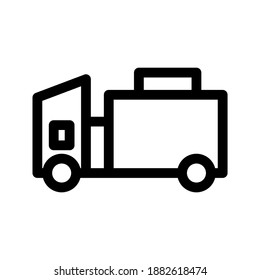 Truck icon or logo isolated sign symbol vector illustration - high quality black style vector icons
