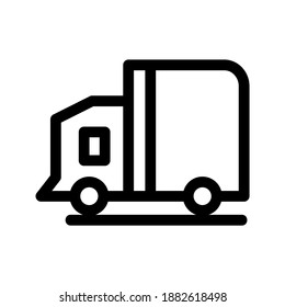 Truck icon or logo isolated sign symbol vector illustration - high quality black style vector icons
