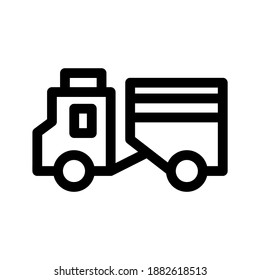 Truck icon or logo isolated sign symbol vector illustration - high quality black style vector icons
