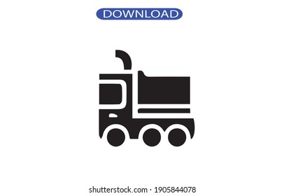 truck icon or logo isolated sign symbol vector illustration - high quality black style vector icons.