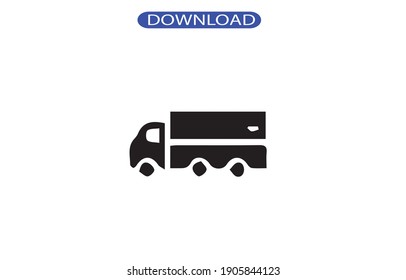 truck icon or logo isolated sign symbol vector illustration - high quality black style vector icons.