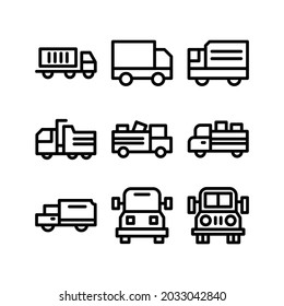 truck icon or logo isolated sign symbol vector illustration - Collection of high quality black style vector icons
