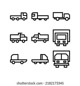 truck icon or logo isolated sign symbol vector illustration - Collection of high quality black style vector icons
