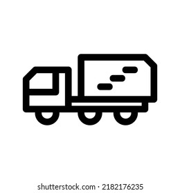 truck icon or logo isolated sign symbol vector illustration - high quality black style vector icons

