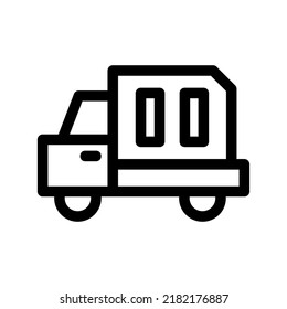 truck icon or logo isolated sign symbol vector illustration - high quality black style vector icons
