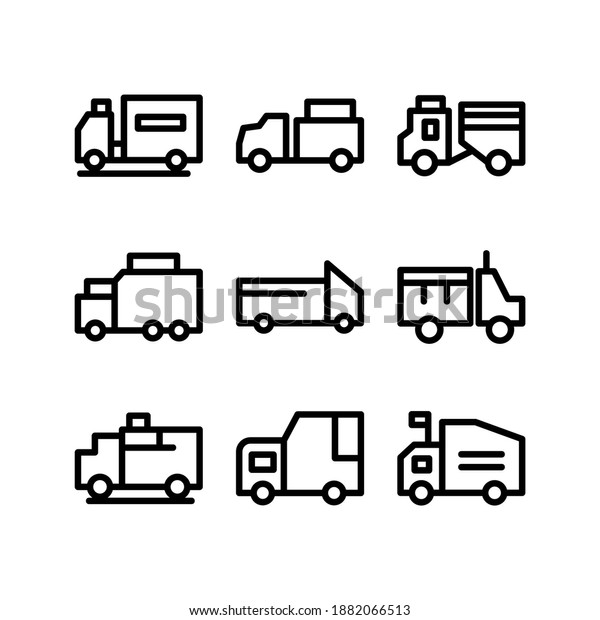 Truck icon or\
logo isolated sign symbol vector illustration - Collection of high\
quality black style vector\
icons\
