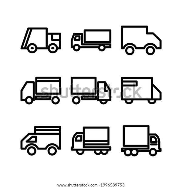 truck icon or\
logo isolated sign symbol vector illustration - Collection of high\
quality black style vector\
icons\
