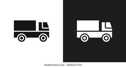 Truck icon logo set vector
