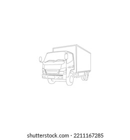 truck icon logo vector design