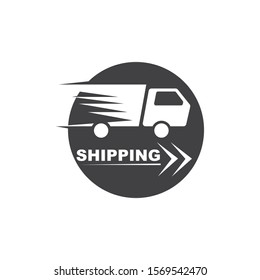 truck icon logo vector illustration design template