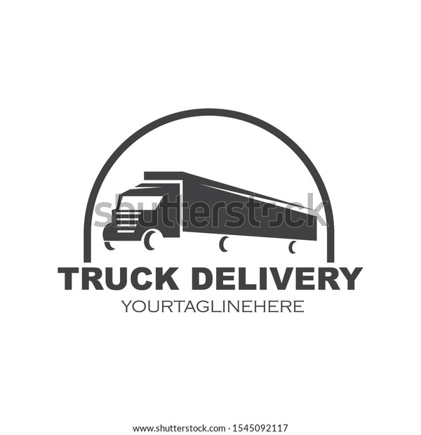 truck icon\
logo vector illustration design\
template
