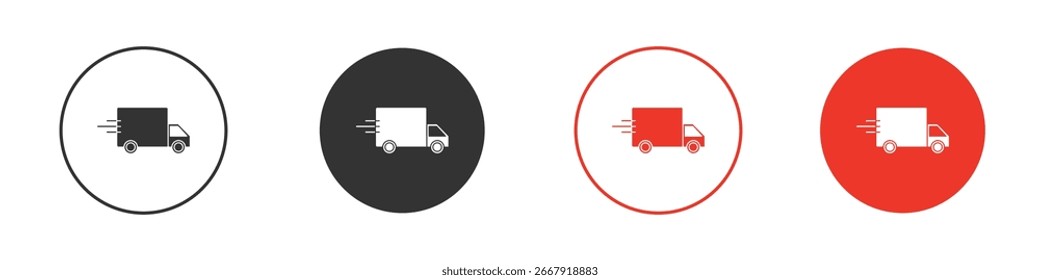 Ícone de caminhão para logotipo, símbolo de sinal de vetor para design