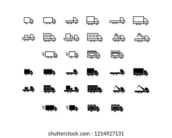 Truck Icon Logo Vector Symbol