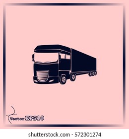 Truck icon. Lorry symbol