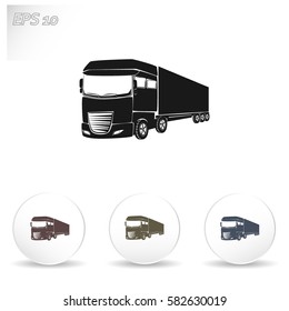 Truck icon. Lorry symbol