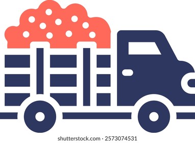 Truck Icon Mixed Vector Illustration