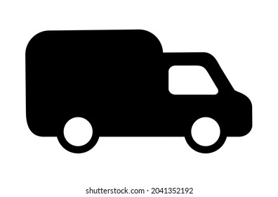 truck icon on white background