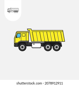 Truck icon on white background. Perfect use for web, pattern, design, icon, ui, ux, etc.