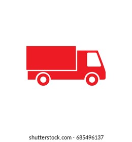 Truck icon on white background
