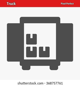 Truck Icon. Professional, pixel perfect icons optimized for both large and small resolutions. EPS 8 format.