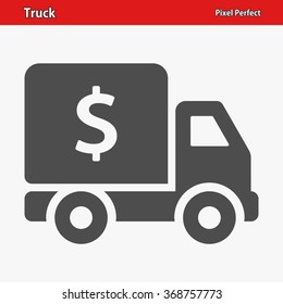 Truck Icon. Professional, pixel perfect icons optimized for both large and small resolutions. EPS 8 format.