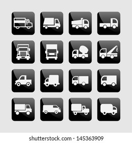 Truck icon set