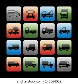 Truck icon set