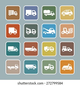 truck icon set