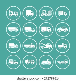 truck icon set