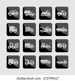 truck icon set