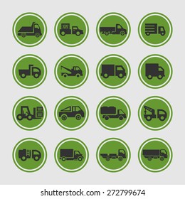 truck icon set