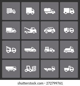 truck icon set